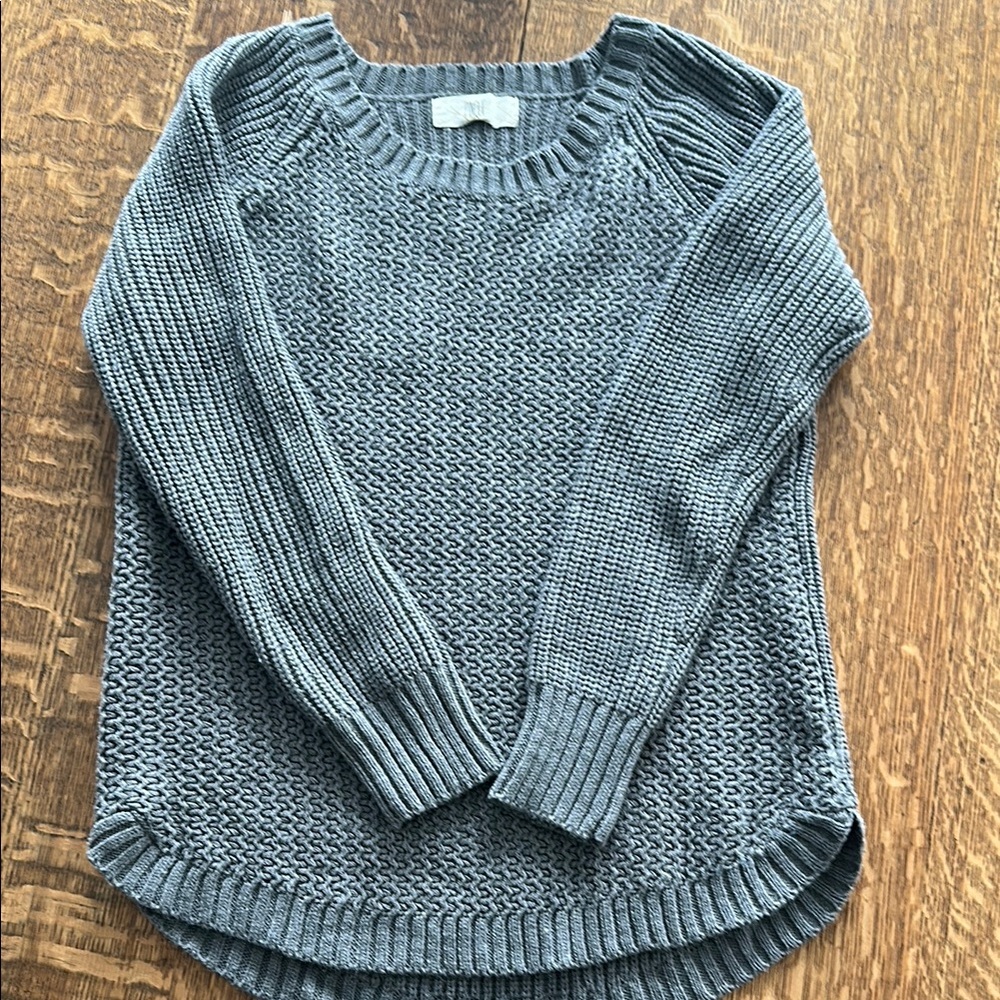 Gray Crew Neck Sweater